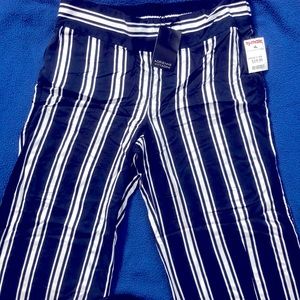 Adrienne Vittadini Striped Boyfriend Pant